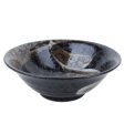 Akeyo Arabake Rough Brush Stroke Porcelain Bowl d.19.6cm Online now