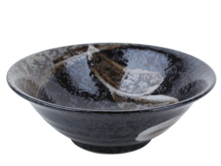 Akeyo Arabake Rough Brush Stroke Porcelain Bowl d.19.6cm Online now