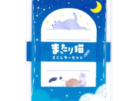 World Craft Mini Letter Set Relaxing Cat Discount