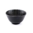 Sendan Tokusa-Ten Grass Black Porcelain Rice Bowl (M 6cm d.12cm) Cheap