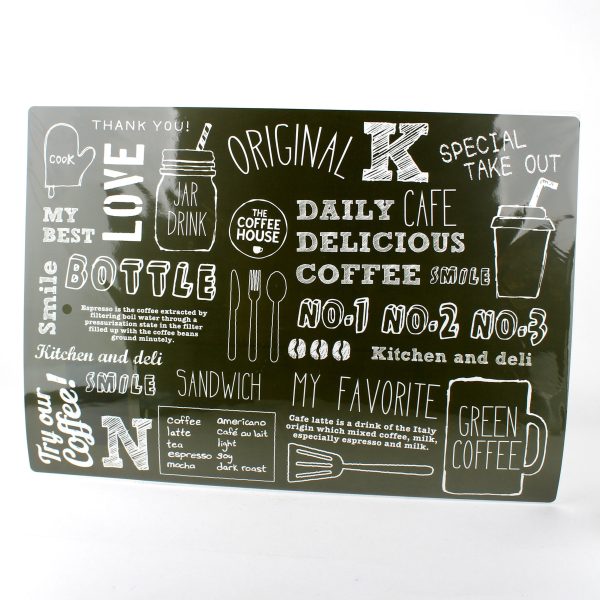 Placemat (PP Typography BN*BK 30x40cm) Fashion