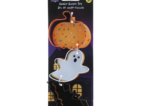 Hoot Hween 3pcs Metal Cookie Cutters, tie on card Cheap