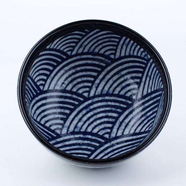 Blue Ocean Waves Ceramic Bowl d.12.8cm Discount