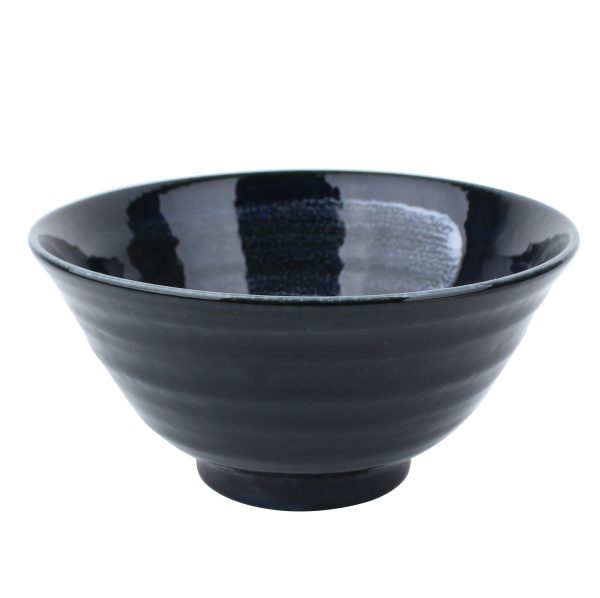 Youhen Kon Shiro Hake White Brush Stroke Ceramic Bowl d.17.5cm Online Hot Sale