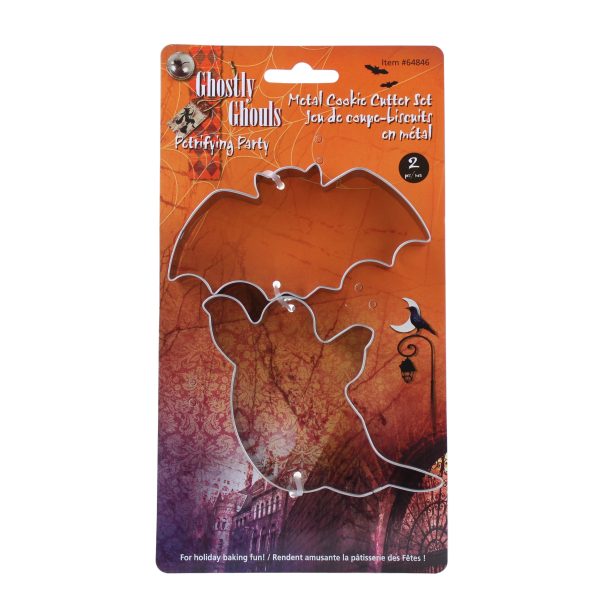 G.Ghous Hween 2pcs Metal Cookie Cutter Set, 2asst., tie on card Discount