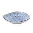 Hoso Tokusa Thin Ten Grass Triangular Plate d.16.5cm Supply