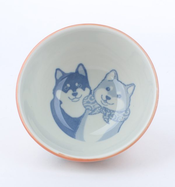 Shiba Dog Porcelain Bowl d.13cm Online Sale