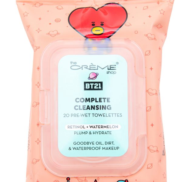 The Creme Shop BT21 Complete Cleansing Towelettes (Retinol + Watermelon) Online now