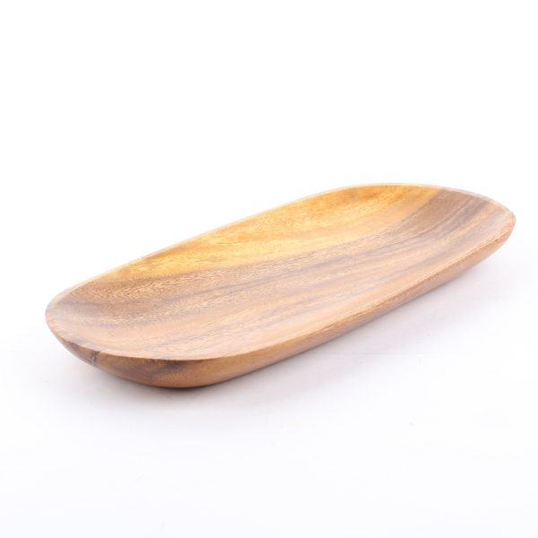 Acacia Wood Oval Long Plate (L) Supply