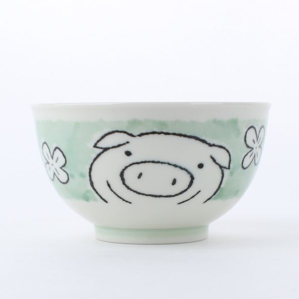 Pig Porcelain Bowl d.13cm Online Sale