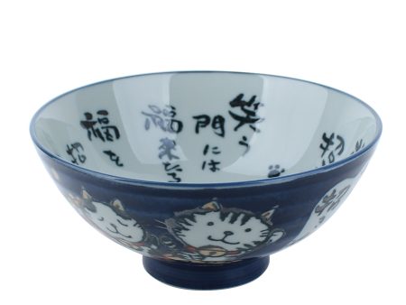 Kohiki Beckoning Cat Porcelain Bowl d.14.2cm Online now