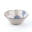 2-Colour Flower Porcelain Deep Bowl (S 5.5cm d.13.5cm) Online now