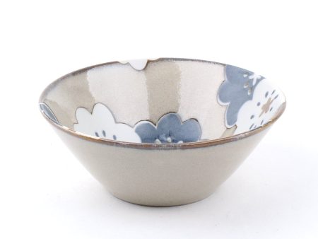 2-Colour Flower Porcelain Deep Bowl (S 5.5cm d.13.5cm) Online now