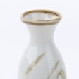 Milky White Pampas Grass Porcelain Tokkuri Sake Bottle 180mL Sale