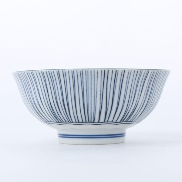 Hosotokusa Thin Ten Grass Porcelain Rice Bowl d.13.9cm For Cheap