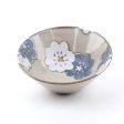 2-Colour Flower Porcelain Deep Bowl (S 5.5cm d.13.5cm) Online now