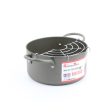 Iron Silicone Coating Tempura Frying Pot with 2 Handles Online Sale