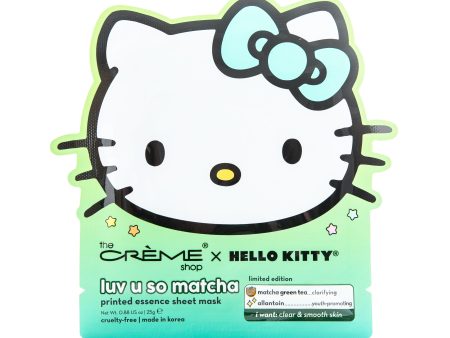 The Creme Shop Hello Kitty Luv U So Matcha Printed Essence Sheet Mask on Sale