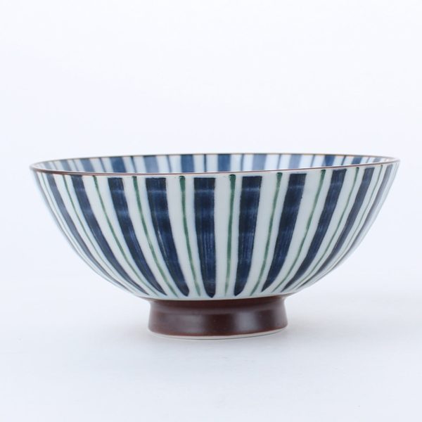 Hasui Two-Colour Tokusa Ten Grass Porcelain Bowl d.14.2cm For Sale