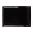 Rikyu Black Bottom Vermilion Side Rikyu Black Bottom Vermilion Side Tray Hot on Sale