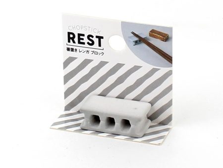 Chopsticks Rest (Stoneware Brick Cement Block 2 Sizes) For Sale