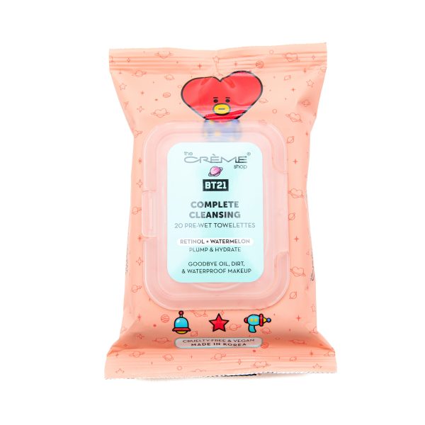 The Creme Shop BT21 Complete Cleansing Towelettes (Retinol + Watermelon) Online now