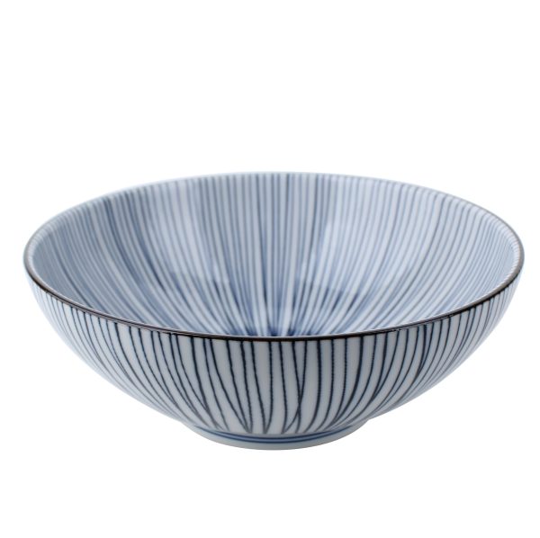 Hosotokusa Thin Ten Grass Porcelain Noodle Bowl d.21.4cm Fashion