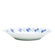 Japanese Porcelain Blue Leaf Plate For Sale