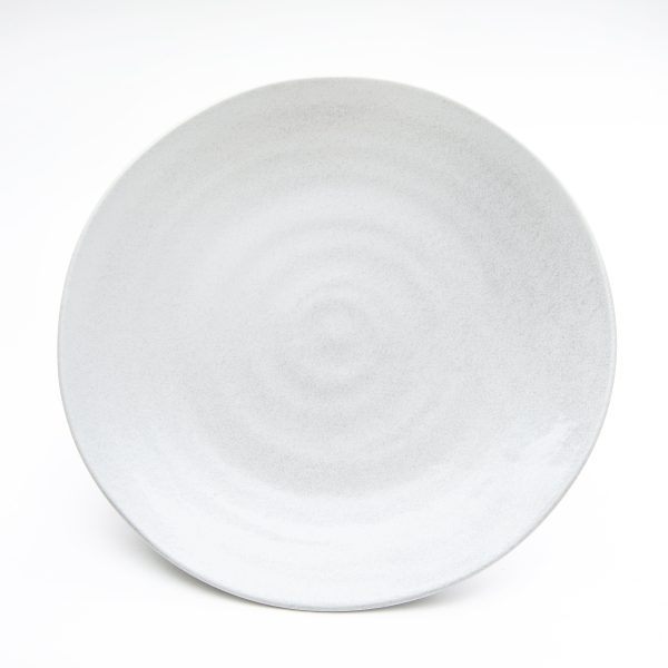 Japanese Porcelain Lightweight Grey Plate For Sale