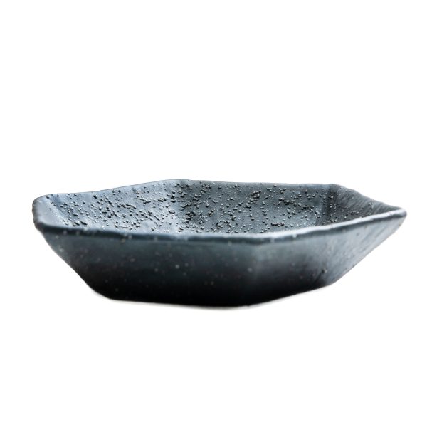 Japanese Porcelain Hexagonal Nippo Black Crystal Bowl Online