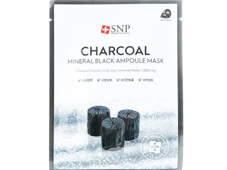 SNP Charcoal Mineral Black Ampoule Mask Online Sale