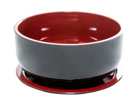 Black Lacquer Bowl with Lid For Discount