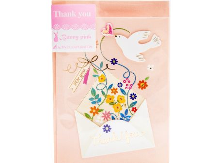 Active Coporation Flower Letter  For you  Thank you Card Hot on Sale