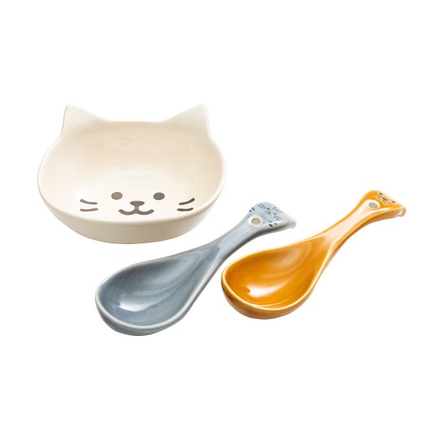 Microwave Safe Cat Face Bowl Supply