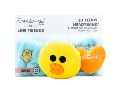 The Creme Shop Line Friends Sally 3D Teddy Headyband Plushie Spa Headband For Cheap