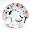 Japanese Porcelain Polka Dot Animals Plate on Sale