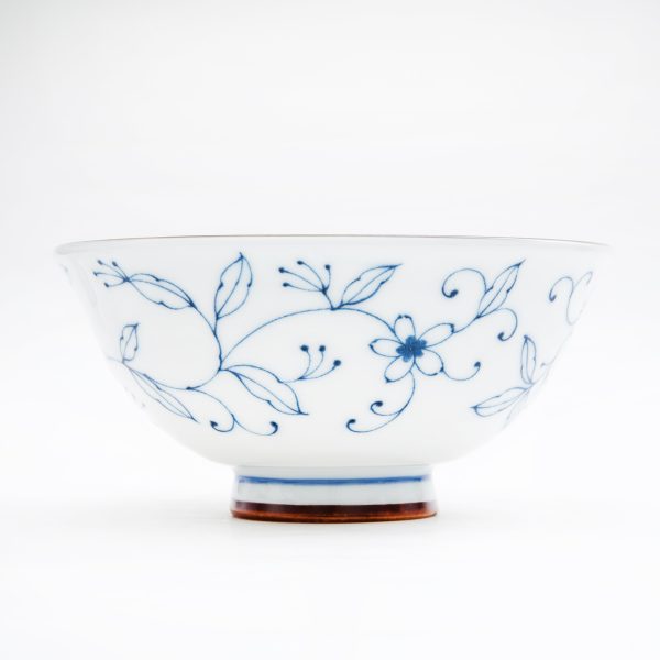 Line Arabesque Floral Pattern Porcelain Bowl Online Hot Sale