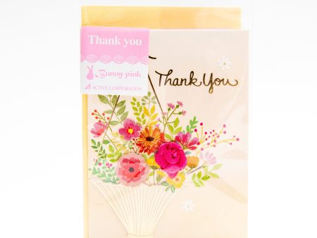 Active Coporation Flower  For you  Thank you Card Online Sale