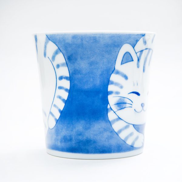 Japanese Porcelain Cat House Mug Sale