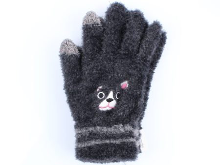 Knit Touchscreen Women One Size Hedgehog Embroidered 1 pair Gloves Cheap