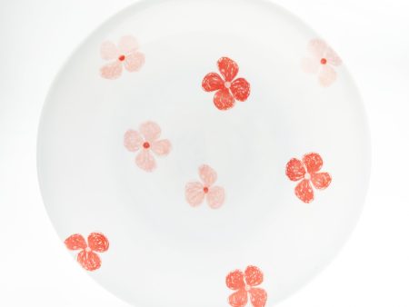 Japanese Ceramic Lightweight Scattered Flower Plate Fashion