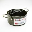 Kitchen Mate Iron Tempura Pot with 2 Handles Fashion