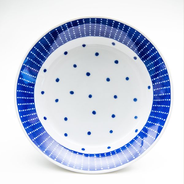 Japanese Porcelain Blue Sky Deep Plate Online Sale