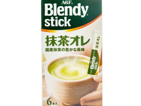 AGF Blendy Matcha Au Lait Mix (6pcs) Supply