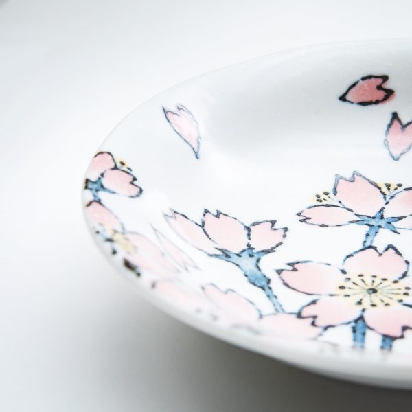 Japanese Cherry Blossom Hand Drawn Postcards Bowl Online Sale