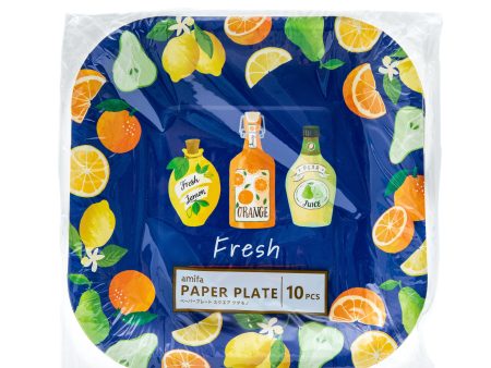 Amifa Square Paper Plates (10pcs) Online Hot Sale