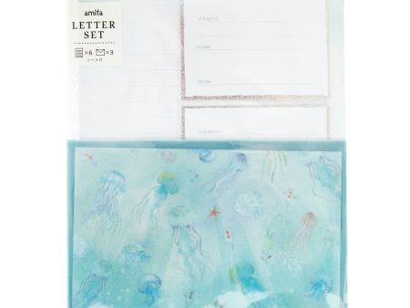 Amifa Sea World Letter Writing Set with Stickers For Sale