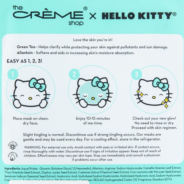 The Creme Shop Hello Kitty Luv U So Matcha Printed Essence Sheet Mask on Sale