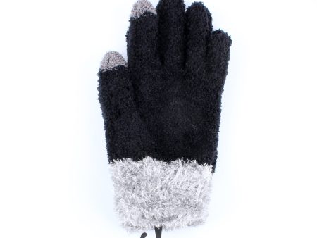 Fluffy Feather Cuff Touch Screen Women 21 cm 1 pair Winter Gloves Online Hot Sale