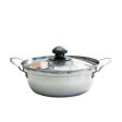 Shikisai Stainless Steel Pot with Lid & Handles Online